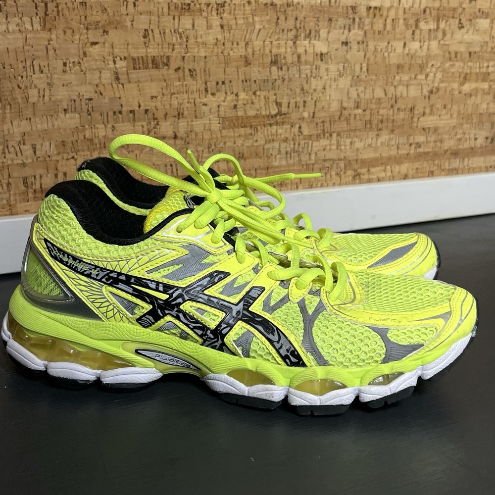 Asics Women's Gel Nimbus 16 Lite Show Neon Black Gray Size 8